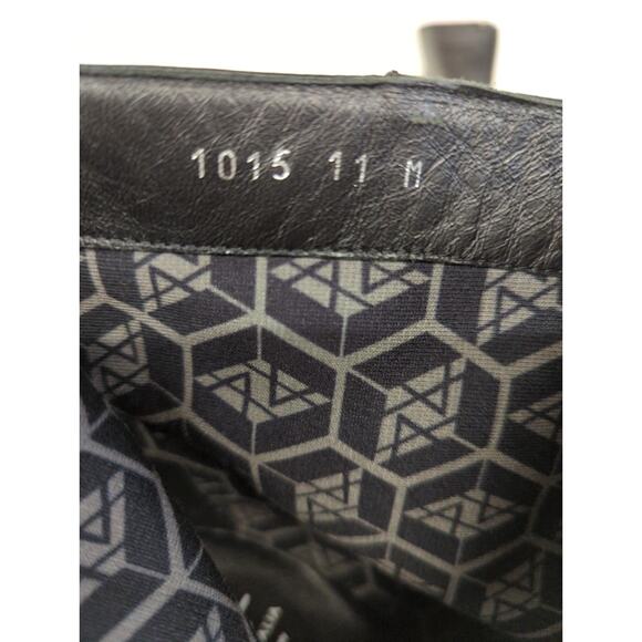 NEW Aquatalia heeled booties sz11 block heel solid black Luzio made in Italy - Picture 7 of 7